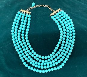 Blue Beaded Necklace