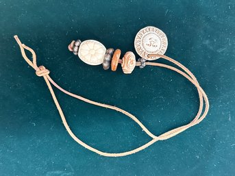 Unique Rawhide Beads Necklace