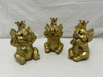 Three Wise Golden Elephants