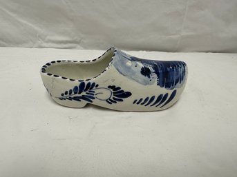 Delft Blue And White Porcelain Shoe