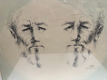 A Framed Original Etching By Rodriquez With Proof Of Authenticity