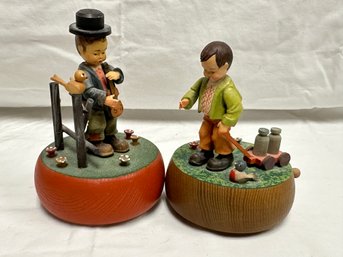 Two ARNI Music Boxes 'If I Were A Rich Man'