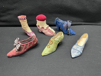 6 Colorful Shoes, Ornament Sized.