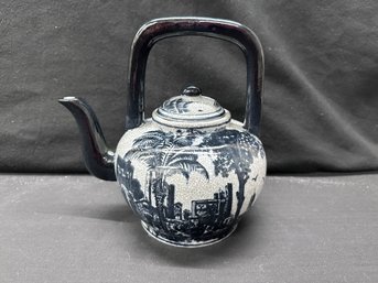 Raku Style Tea Pot