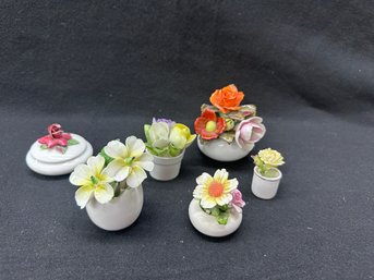 Miniature Ceramic Flower Collection