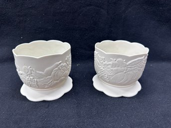 Pair Of Mikasa Candy Dishes