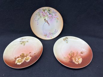 Three Small Decorative Plates