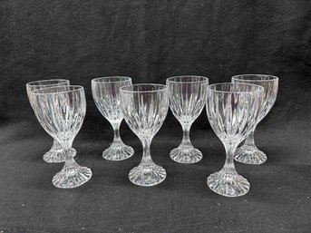 7 Crystal Wine Glasses