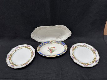 4 Ceramic Serving Plates