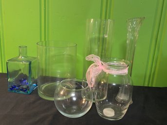 Lot Of Glass Vessels & Vases