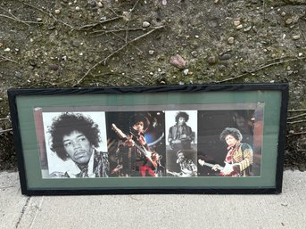 Jimi Hendrix Framed Photo Collage 36' X 14'