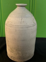 Antique Salt Glazed Stoneware Jug 13'