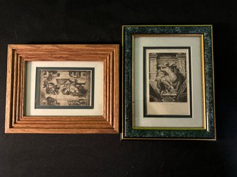 Rare Original Antique Prints In Beautiful 5 X 7 Frames