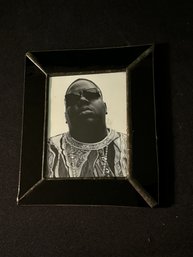 Small Notorious B.I.G. Framed Photo In Black Metal Frame