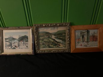 Beautiful Watercolor Prints From Early 20th Century In 5' X 7' Frames