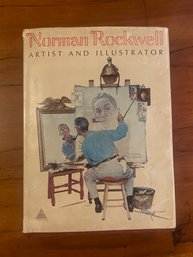 SIGNED Norman Rockwell: Artist And Illustrator 1970 Oversized Hardcover Coffee Table Book