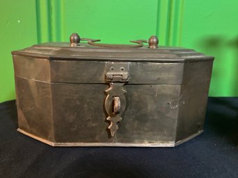 Vintage Solid Brass Chinese Cricket Box / Trinket Box 10.5' X 6'