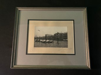 Waterways Of Venice Signed And Certified Portrait Numbered 42/100 14' X 13'