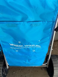 Wonder Wheeler Beach Cart, With Extra Satchel For Small Items Needed,