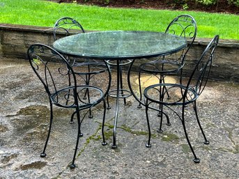 Vintage Outdoor Table And 4 Chairs