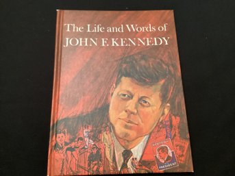1960 The Life And Words Of John F Kennedy Hardcover Book