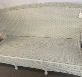 Two Pieces Of High Quality Vinyl Wicker Furniture