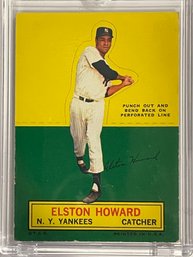 RARE - 1964 Topps Stand Up Card Elston Howard                   Excellent Condition Card