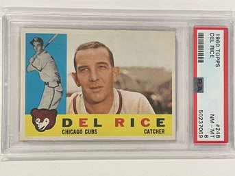 1960 Topps Del Rice Card #248     PSA 8