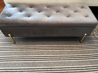 Gray Storage Bench