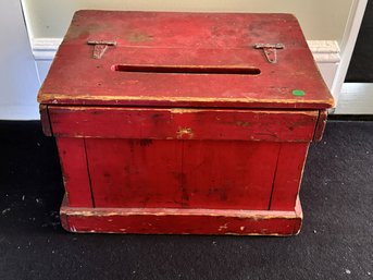 ANTIQUE BALLOT BOX