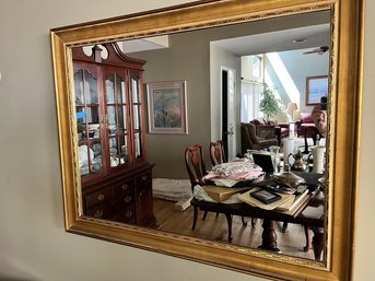 Wood Gold Frame Wall Mirror