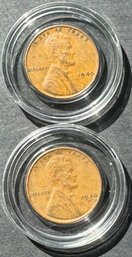 2 Wheat Pennies 1940, 1940-D