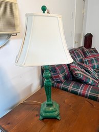 Metal Green Painted Table Lamp