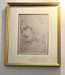 Framed Print Of Leonardo DaVinci Sketch