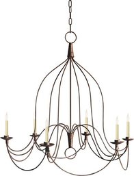 A Visual Comfort Large French Country Inn Chandelier - Dramatic