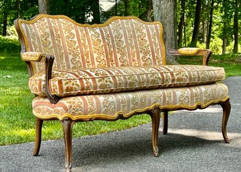 Hampton Shops Victorian Style Settee With Carved Legs