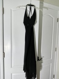 Elle Tahari Size 4 Halter Gown . * Split Seam