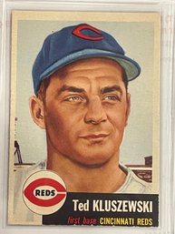 1953 Topps Theodore B. Kluszewski Card #105                  Excellent Condition Card