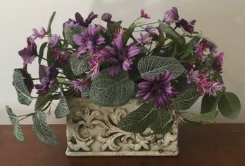 Hosley Potteries, Violet & Purple Flower Arrangement