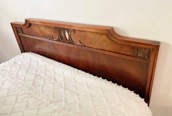 Solid Wood Carved Full Bed Frame