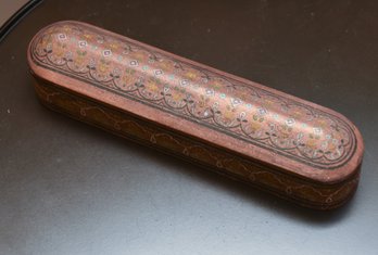 Vintage Indian Polychrome Pen Case