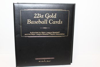 22 Kt. Gold Reproduction Baseball Cards From The Danbury Mint (22)