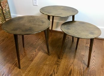 UTTERMOST Modern Circular  Metal Table Trio