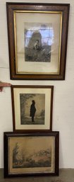 Three Framed 19th Century Iconic Prints