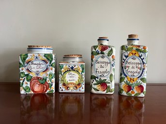 Decorative Italian Canister Set