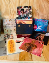 Blue Record Case Filled-eric Clapton,flashdance,Broadway Shows And More