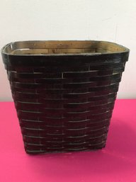 Black Painted Woven Basket