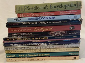 Needlework Books Including Bargello And Needlepoint (13)