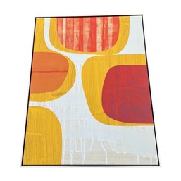Abstract Geometric POP Art Printed On Canvas - Samba One By REX RAY
