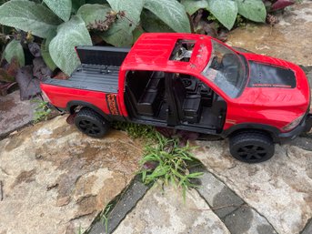 Large Red Truck, No Doors